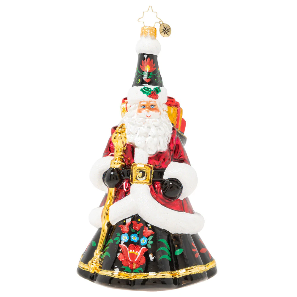 Festive Folk Santa - Image 3