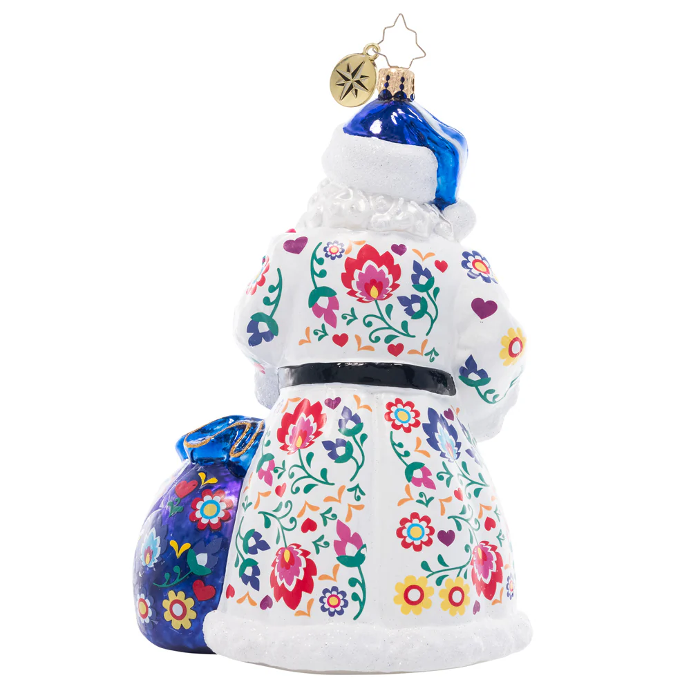 Floral Folk Santa - Image 3