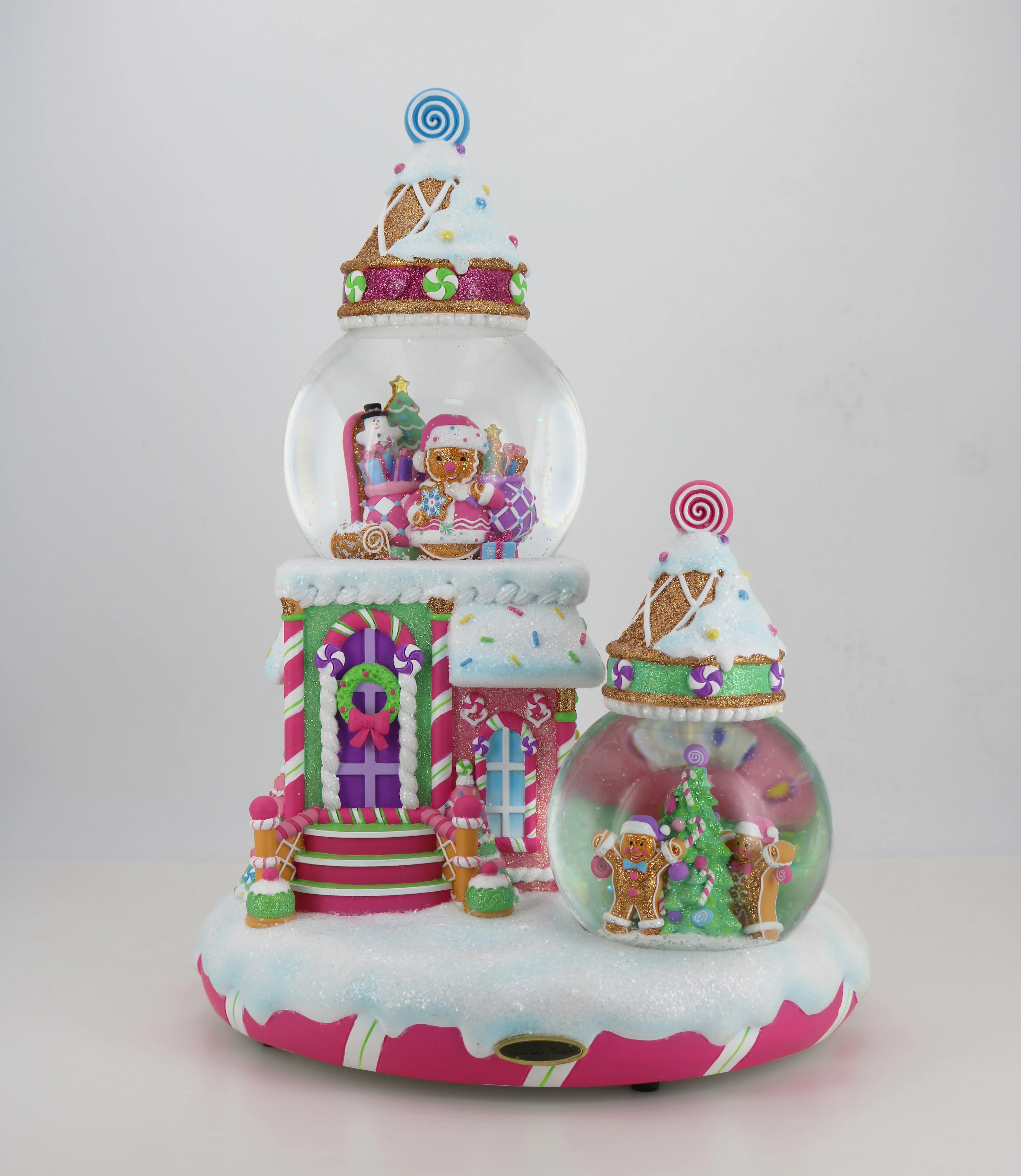 Gingerbread Holiday Home Snowglobe - Image 3