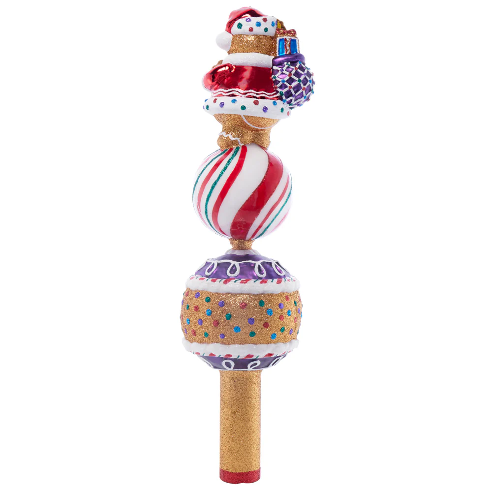 Gingersnap Santa Finial - Image 3