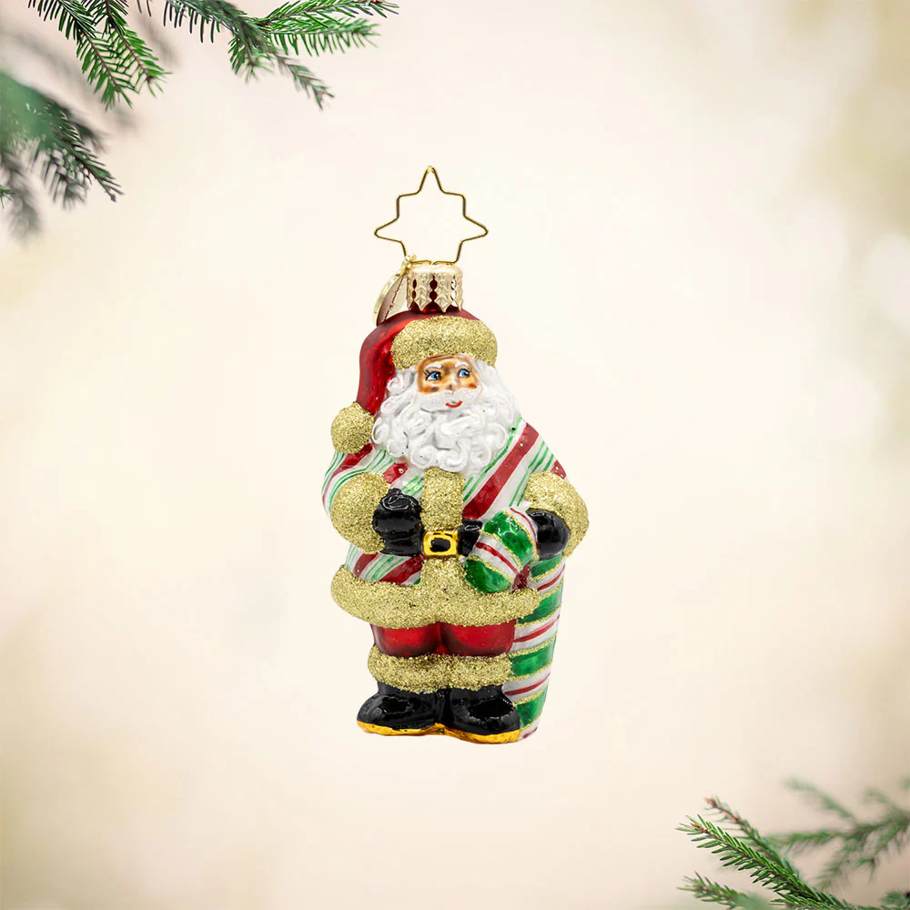 Jolly Old Candy Cane Claus Gem