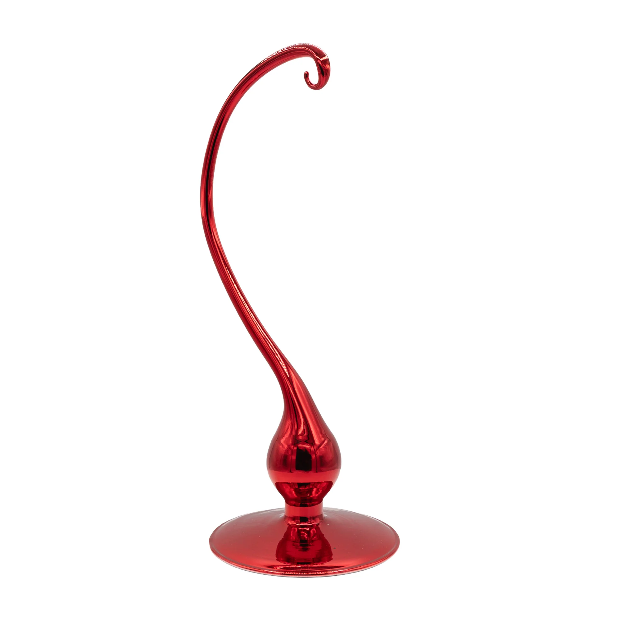 Large Glass Ornament Stand - Red - Image 3