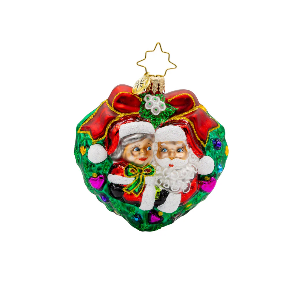 Mr. & Mrs. Claus Mistletoe Moment Gem - Image 3
