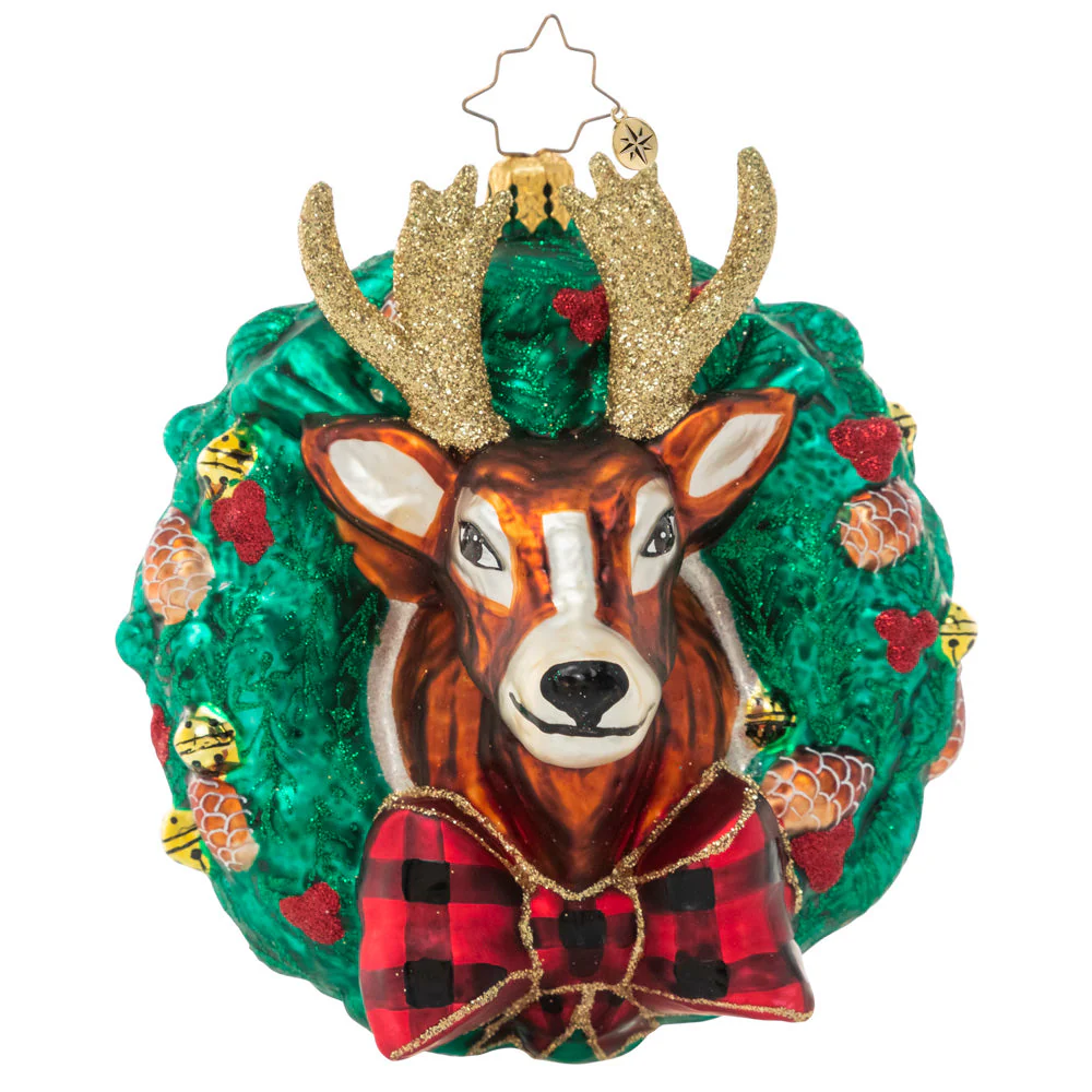 Rustic Reindeer Wreath - Image 2