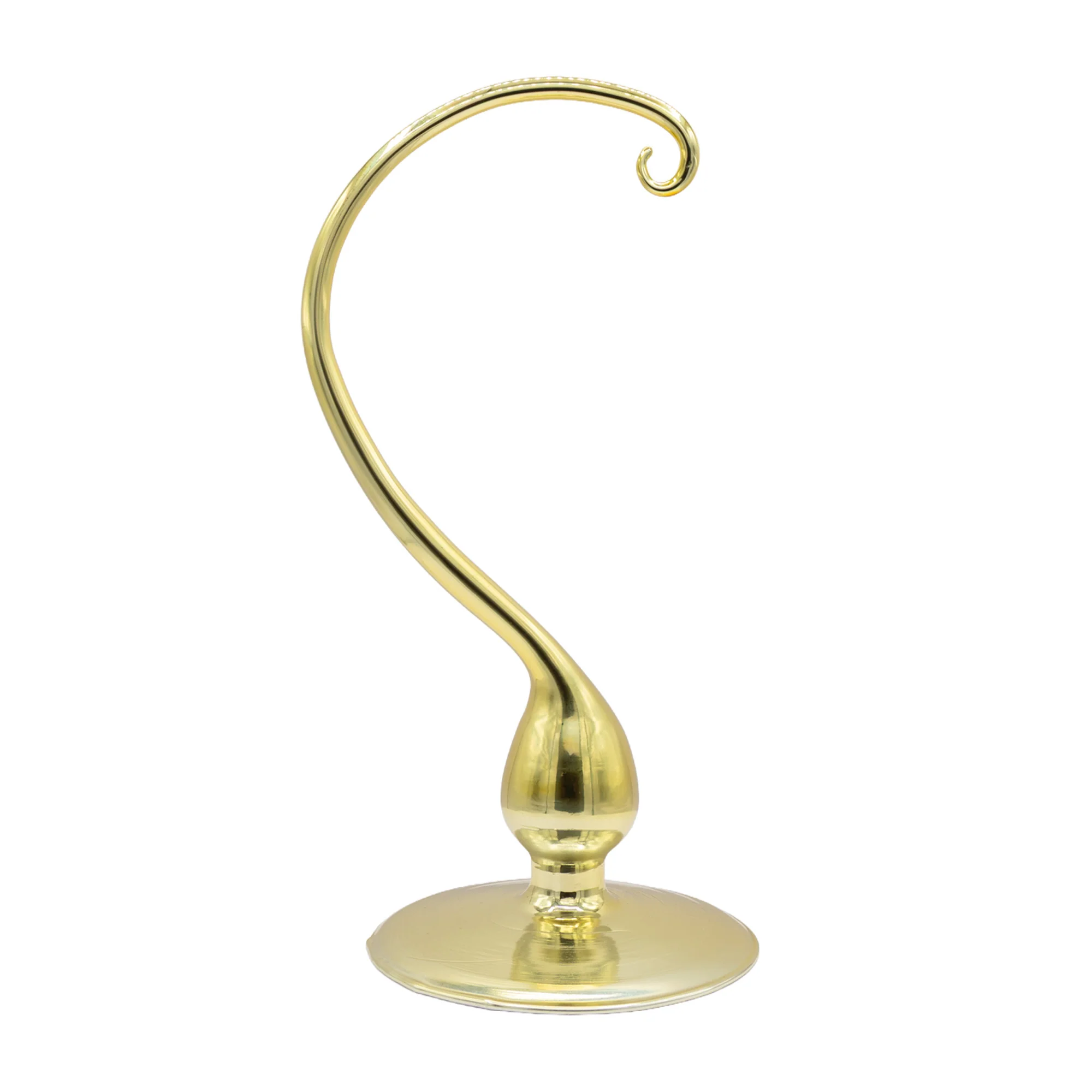 Small Glass Ornament Stand - Gold - Image 3