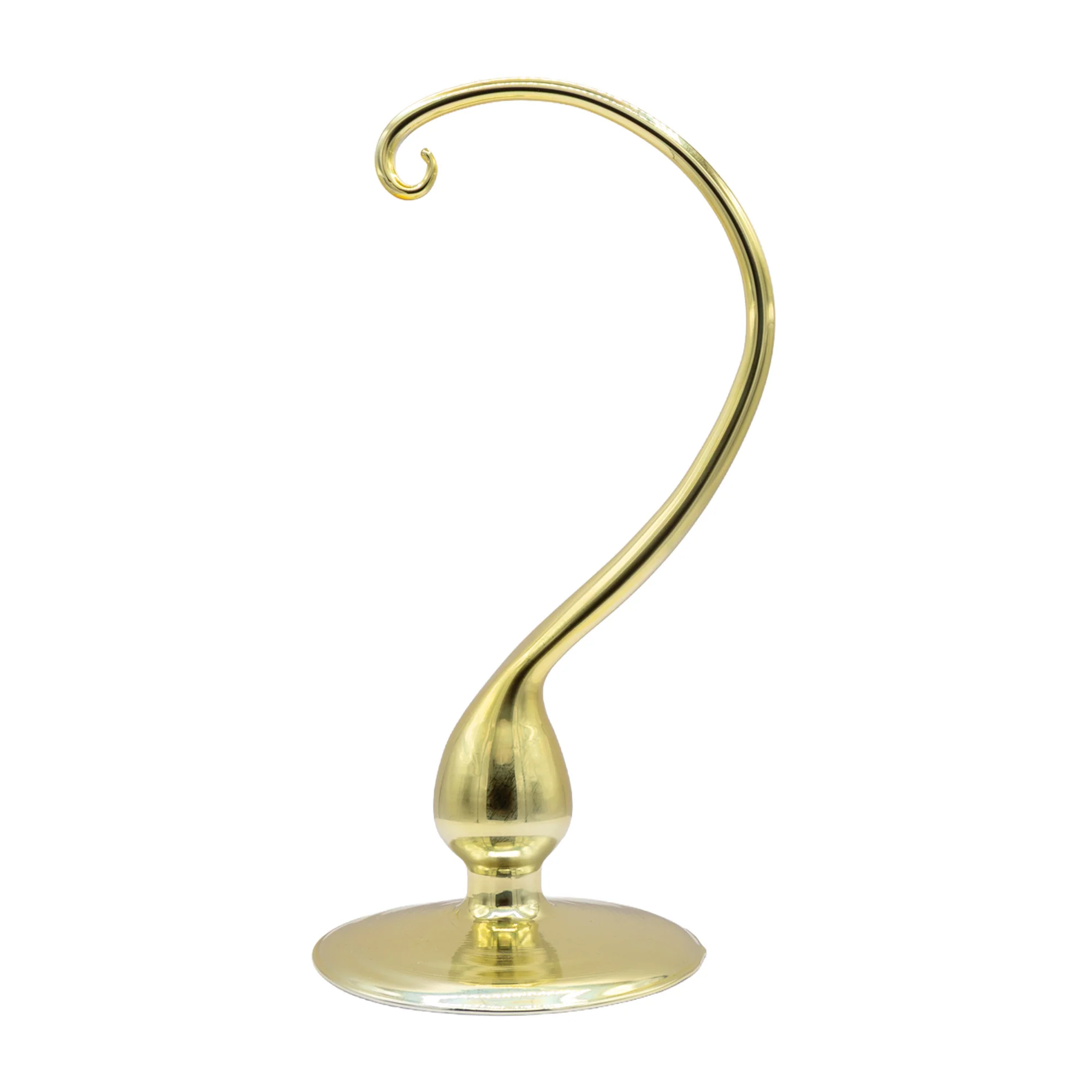 Small Glass Ornament Stand - Gold - Image 4