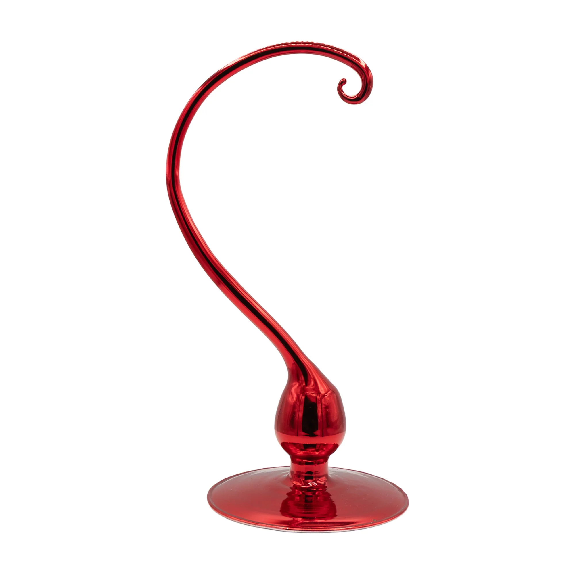 Small Glass Ornament Stand - Red - Image 3